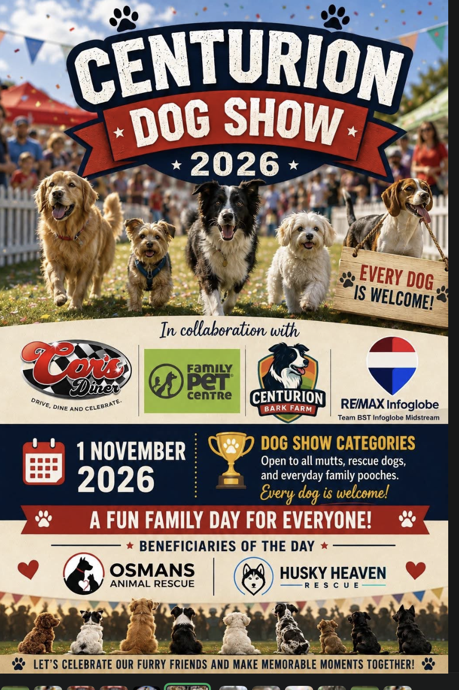 Centurion Dog Show 2026 poster